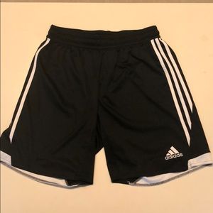 Adidas Athletic Shorts Black Size: Large